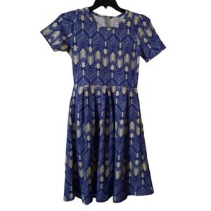 LuLaRoe Short Sleeves Amelia Dress Size Small